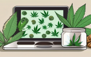 Various types of hash cookies displayed on a digital tablet screen