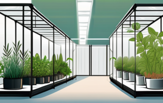 A variety of high-quality grow tents in the size of 120x120x200