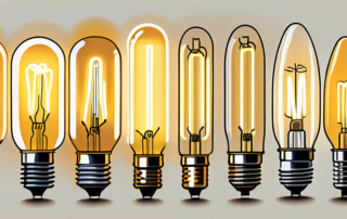 Several different types of ndl (natriumdampflampen or sodium vapor lamps) in a variety of shapes and sizes