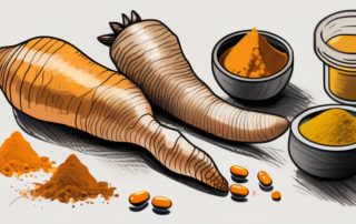 A variety of curcuma (turmeric) roots