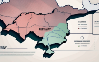 A symbolic scale balancing a pill and a map of germany