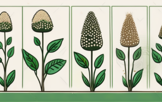 A few hemp seeds in different stages of germination