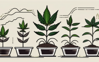 A step-by-step process of planting and nurturing a cannabis plant