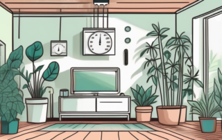 A room filled with plants