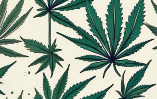 A cannabis plant in a legal scale