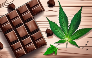 A variety of cannabis-infused chocolate bars and truffles