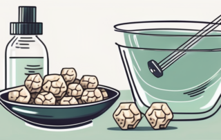 Soy protein crispies in a bowl