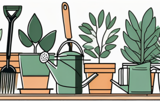 A variety of gardening tools