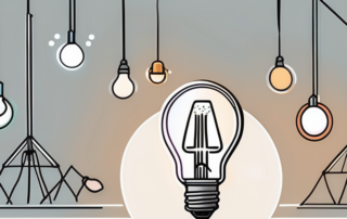 A natriumdampflampe and an led light side by side