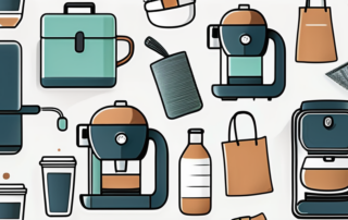 Various everyday objects like a coffee machine