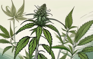 A blooming hemp plant in its natural environment