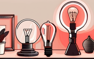 Various types of lamps emitting a warm