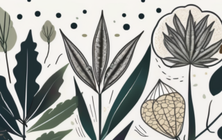 A few hemp seeds with small