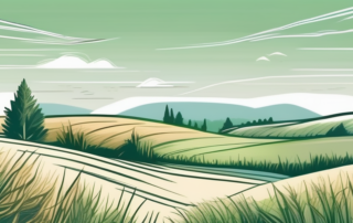 Various types of cbd grass in a serene and peaceful german landscape