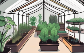 A fully equipped indoor gardening tent