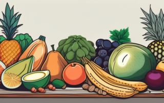 A variety of colorful and fresh fruits