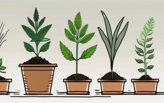 Various stages of planting weed seeds