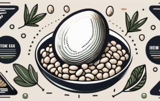 A handful of hemp seeds bursting with energy and strength