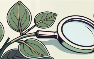 A soybean plant with its pods open to reveal the beans