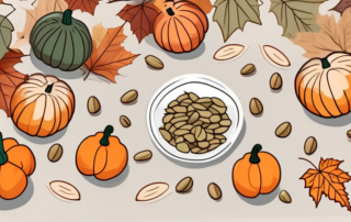 Several varieties of pumpkin seeds spread out