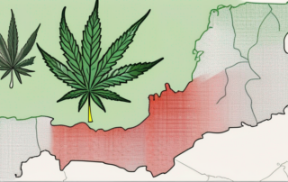 The german map with symbolic traffic lights in green