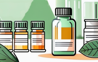 A high-quality cbd oil bottle with a 30 percent label