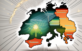 Several types of power plants (coal