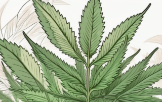 A male cannabis plant