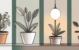 A diy plant lamp