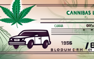 A cannabis leaf on a driver's license