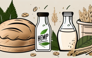 Different foods like bread