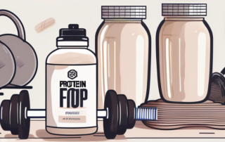 A scoop of protein powder