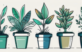 Various plants in different stages of growth