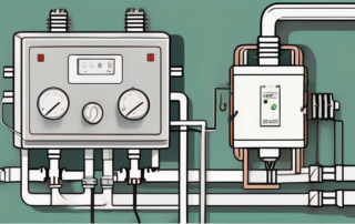A ballast (vorschaltgerät) connected to a fluorescent lamp