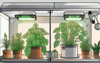 A fully equipped grow tent set