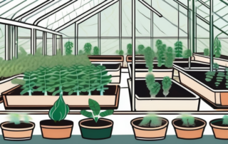 A variety of plants with a close-up view of their leaves