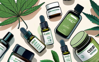 A variety of cbd products like oils