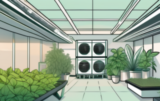 Several different types of growbox ventilation systems