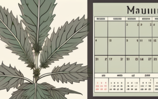 A mature cannabis plant in its flowering phase