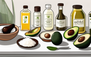 Various types of oils and fats such as olive oil