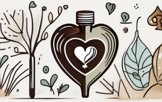 A bottle of pure linseed oil with a question mark hovering above it