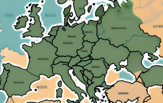Various types of autoflower cannabis seeds scattered across a map of germany