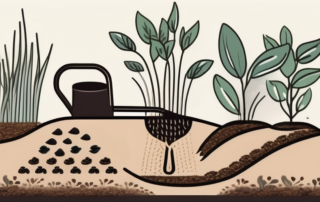 Various types of seeds being planted in a fertile soil