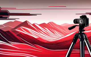 A camera on a tripod