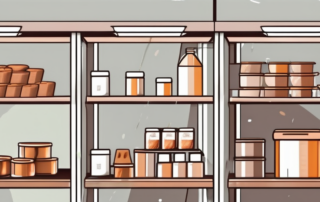 Various socas flocken products on a shelf in a dm store