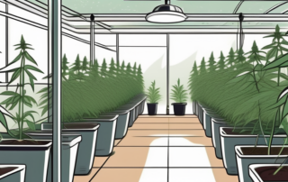 An indoor setup for growing hemp