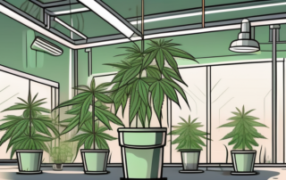 An indoor setup for growing hemp
