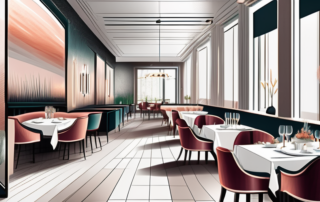 A vibrant dining scene in a high-end restaurant in essen