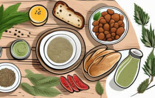 Various foods such as bread