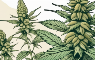 A male cannabis plant in its natural environment